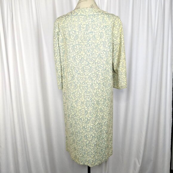 Vintage Gibson Bayh Pea Coat Small Blue Embroidered Cream - Picture 7 of 10